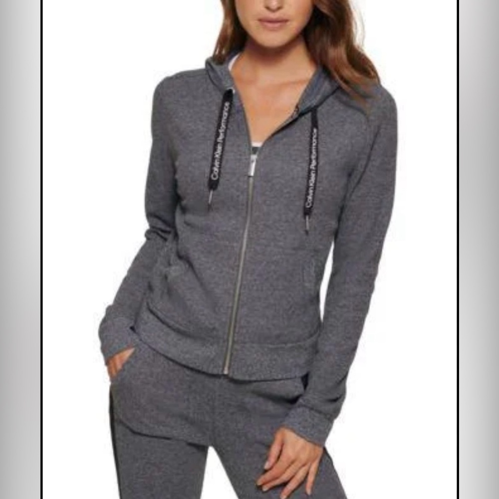 Calvin Klein Performance waffle thermal hoodie
